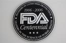 A view shows the U.S. Food and Drug Administration (FDA) logo at its headquarters in Silver Spring