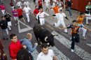 En la imagen, el quinto y penúltimo encierro de las fiestas de patronales de San Sebastián de los Reyes (Madrid). EFE