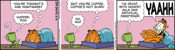 Garfield/coffee panic
