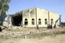 A view shows St. Rita's Catholic church in the Malali village, after a bomb attack, in Nigeria's northern city of Kaduna
