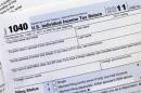 A 2011 U.S. Individual Income Tax Return form is seen in New York