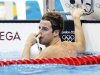 Australia's James Magnussen reacts after his men's 50m freestyle heat during the London 2012 Olympic Games at the Aquatics Centre