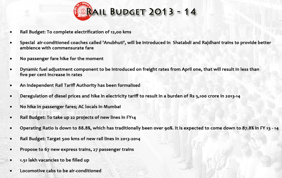 Rail Budget 13