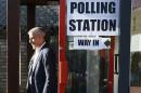 Khan, Britain's Labour Party candidate for Mayor of London and his wife Saadiya leave after casting their votes for the London mayoral elections