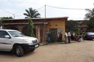 People stand outside a convent in the Burundi capital&nbsp;&hellip;