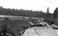 In this 1905 photo provided by the U.S. Geological Survey are tailings from hydraulic mines on Spring Creek in Nevada County, Calif. Across the West, early miners digging for gold, silver and copper had no idea that one day something even more valuable would be hidden in the piles of dirt and rocks they tossed aside. Now there’s a rush in the U.S. to find key components of cellphones, televisions, weapons systems, wind turbines, MRI machines and the regenerative brakes in hybrid cars, a group of versatile minerals on the periodic table called rare earth elements and old mining tailings piles just might be the answer. (AP Photo/U.S. Geological Survey)