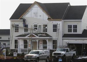 New housing construction is seen in Poolesville Maryland