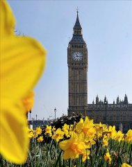 Fotografía del la torre del reloj de las Casas del Parlamento de Londres, conocida como Big Ben. EFE
