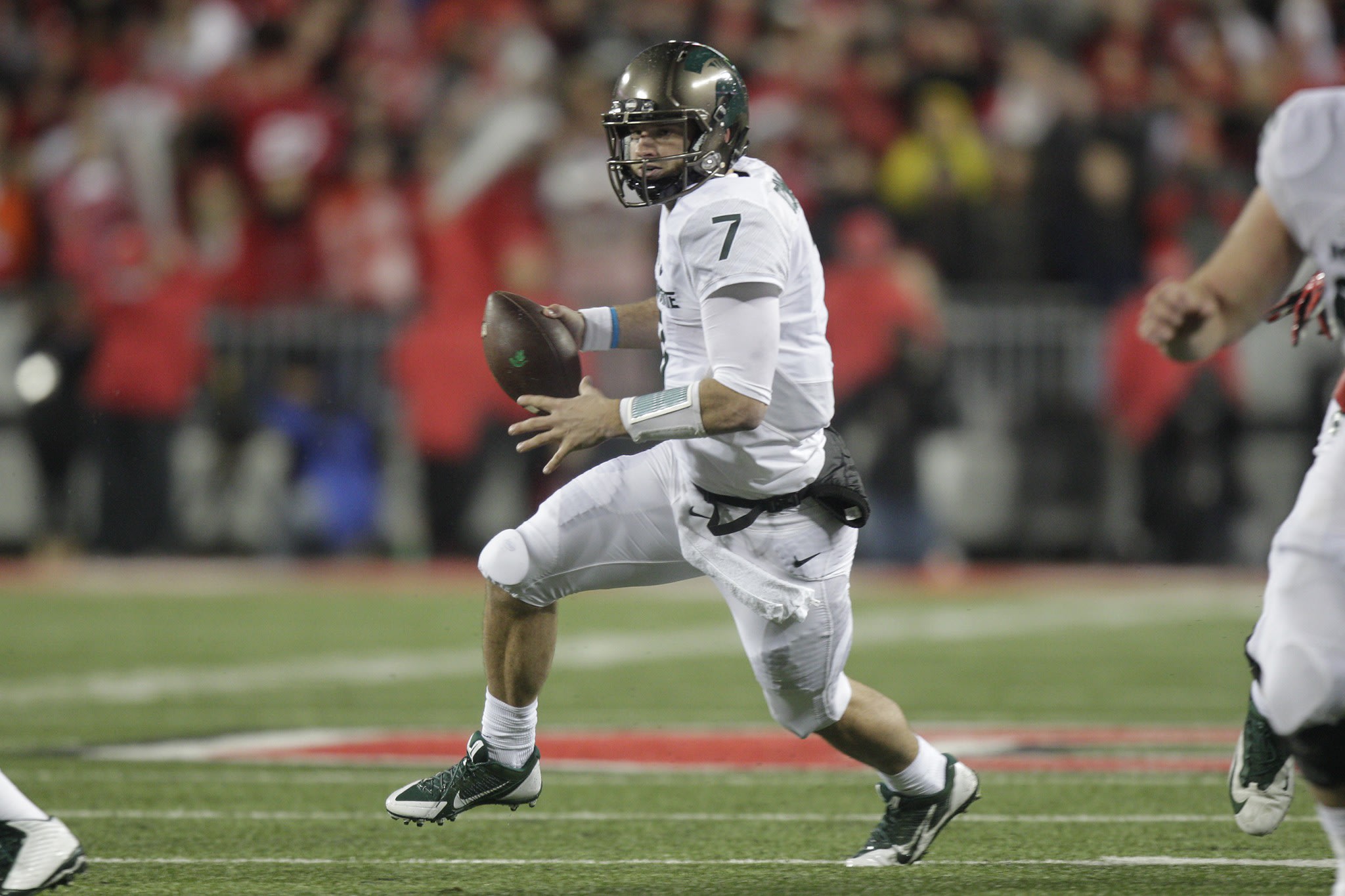 Tyler O'Connor led Michigan State to a win over Ohio State in Columbus. (AP Photo/Jay LaPrete)