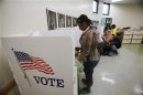 Chynyonn votes during U.S. presidential election at Los Angeles Mission?s Anne Douglas Center in Los Angeles