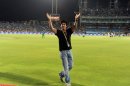Bollywood star and co-owner of Kolkata Knight Riders team, Shah Rukh Khan