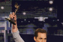 Actor Matthew McConaughey accepts the award for best supporting male for "Magic Mike," at the Independent Spirit Awards on Saturday, Feb. 23, 2013, in Santa Monica, Calif. (Photo by Chris Pizzello/Invision/AP)