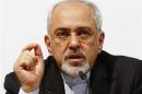 Iran's Foreign Minister Zarif speaks at a news conference following the E3/EU+3-Iran talks in Geneva