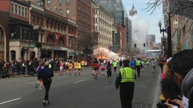 Boston Marathon explosions (via Twitter)