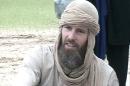 An image grab released by Al-Jazeera television on August 21, 2012, shows South African Stephen Malcom McGown, taken captive by the Qaida-linked Al-Din movement, appearing at an undisclosed location in Mali