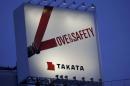 FILE PHOTO: Billboard advertisement of Takata Corp is pictured in Tokyo
