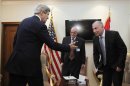 U.S. Secretary of State John Kerry meets with Iraq's Parliament Speaker Osama al-Nujaifi in Baghdad