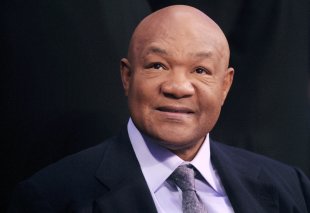 Former two-time world heavyweight champion George Foreman. (AFP Photo/Dale de la Rey)