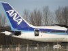 An All Nippon Airways (ANA) of Japan 787 Dreamliner jet sits idle on the tarmac parking at Paine Field in Everett, Washington