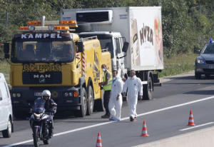 Truck in which up to 50 migrants were found dead is&nbsp;&hellip;