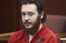 File photo of James Holmes sitting in court for an advisement hearing at the Arapahoe County Justice Center in Centennial