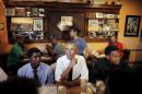 U.S. President Barack Obama sits for lunch at Willie Mae's restaurant near downtown during a presidential visit to New Orleans