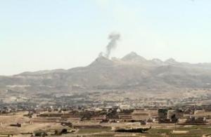 Smoke billows from military barracks in the Jabal al-Jumaima &hellip;