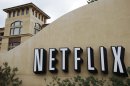 In this Oct. 10, 2011, file photo, the exterior of Netflix headquarters is seen in Los Gatos, Calif. Netflix stock, on Thursday, Jan. 24, 2013, is on its way to its biggest one-day gain since the video subscription service went public more than a decade ago. (AP Photo/Paul Sakuma, file)