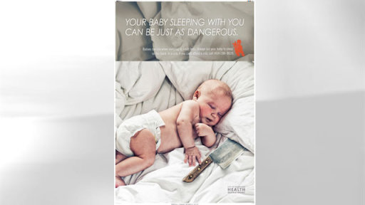 Milwaukee Runs Provocative Ads to Wake Parents Up to Dangers of Co-Sleeping