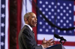 U.S. President Obama talks about immigration reform in Chicago