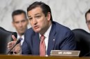 FILE - In this July 24, 2013 file photo, Sen. Ted Cruz, R-Texas speaks on Capitol Hill in Washington. Cruz says he will fight 