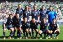 The US starting eleven lineup ahead of a pre-World Cup friendly match against Korea Republic in Carson, California on February 1, 2014