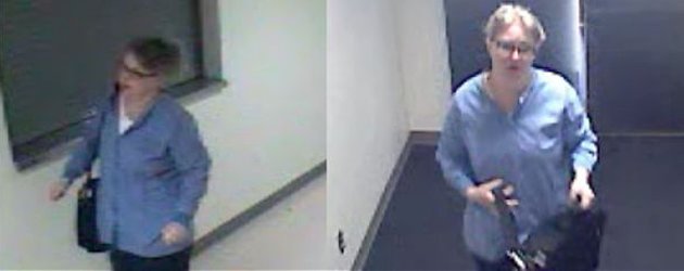 A woman impersonating a nurse whom police say entered Swedish Medical Center and attempted to steal pain medicine from the IV lines of two patients is seen in a still image taken from surveillance video taken in Seattle, Washington April 17, 2013. Police say the woman, who they believe is addicted to painkillers, appeared confident both in talking to hospital staff and in walking into patient rooms.   REUTERS/Seattle Police Department/Handout  (UNITED STATES - Tags: CRIME LAW HEALTH) THIS IMAGE HAS BEEN SUPPLIED BY A THIRD PARTY. IT IS DISTRIBUTED, EXACTLY AS RECEIVED BY REUTERS, AS A SERVICE TO CLIENTS. FOR EDITORIAL USE ONLY. NOT FOR SALE FOR MARKETING OR ADVERTISING CAMPAIGNS