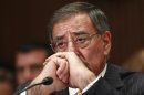 Defense Secretary Leon Panetta listens to opening remarks prior to testifying on Capitol Hill in Washington, Wednesday, June 13, 2012, before the Senate Defense subcommittee hearing on the the Defense Department's fiscal 2013 budget. (AP Photo/Jacquelyn Martin)