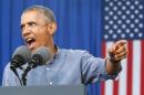 Obama delivers remarks at Laborfest 2014 at Maier Festival Park in Milwaukee, Wisconsin