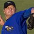 Sugar Land Skeeters starter Roger Clemens warms up before a minor league baseball game against the Long Island Ducks at Constellation Field Friday, Sept. 7, 2012, in Sugar Land, Texas. (AP Photo/Houston Chronicle, Brett Coomer)  MANDATORY CREDIT