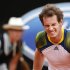 Murray of Britain reacts during the men's singles match against Granollers of Spain at the Rome Masters tennis tournament