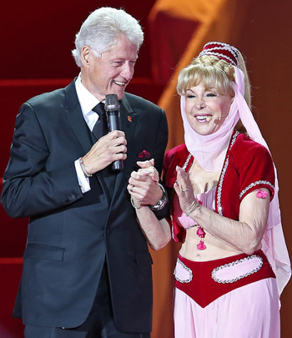Barbara Eden, 78, Wears I Dream of Jeannie Costume at Life Ball With Bill Clinton: Picture