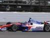 Takuma Sato drives his car during the final practice for the Indianapolis 500 in Indianapolis.