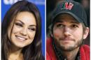Mila Kunis and Ashton Kutcher are seen in a combination photo