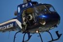 A Brazilian police helicopter is pictured May 12, 2014