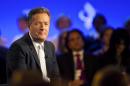 Piers Morgan speaks during a taping of CNN's Piers Morgan Tonight at the annual Clinton Global Initiative (CGI) meeting in New York City on September 25, 2013