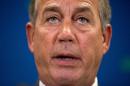 House Speaker John Boehner of Ohio speaks during a news conference on Capitol Hill in Washington, Tuesday, April 14, 2015, following a GOP strategy meeting. In a direct challenge to the White House, a Senate committee pushed toward a vote on a bill that would give Congress a chance to weigh in on any final nuclear agreement that can be reached with Iran. The top Republican leaders in the House and Senate insisted on Tuesday that lawmakers have a say. Boehner said "Congress should absolutely have the opportunity to review this deal," telling reporters. "The administration appears to want a deal at any cost." (AP Photo/Andrew Harnik)