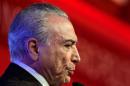 Brazil's President Temer attends an economics and politics forum in Sao Paulo