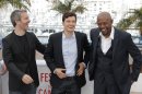 Orlando Bloom and Forest Whitaker in Cannes with director Jerome Salle