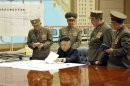 North Korean leader Kim Jong-un presides over an urgent operation meeting at the Supreme Command in Pyongyang