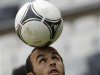 U.S. national soccer player Landon Donovan controls the ball during a practice session at the Azteca stadium in Mexico City