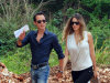 In this image released by the Maestro Cares Foundation, singer Marc Anthony and his girlfriend, model Sharon de Lima, arrive for the groundbreaking ceremony of the new facilities for the Children of Christ orphanage in the eastern city of La Romana, Dominican Republic, Friday, Nov. 23, 2012. The foundation, run by Anthony with music and sports producer Henry Cardenas, plans to build a new residence hall, classrooms and a baseball field for the orphanage founded in 1996 for children who were abused or abandoned or whose parents were unable to care for them. (AP Photo/Maestro Cares Foundation)