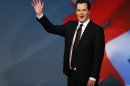 File photograph shows Britain's Chancellor of the Exchequer George Osborne waving after delivering his keynote speech at the Conservative Party conference in Birmingham
