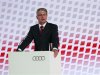 Audi CEO Rupert Stadler delivers a speech during the opening ceremony of the carmaker's new plant in San Jose Chiapa